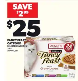 Loblaws FANCY FEAST CAT FOOD, 24'S offer