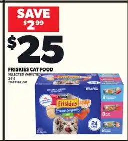 Loblaws FRISKIES CAT FOOD, 24'S offer