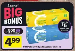 Foodland COMPLIMENTS Sparkling Water offer