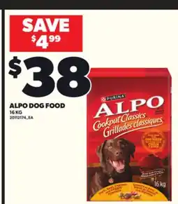 Loblaws ALPO DOG FOOD, 16KG offer