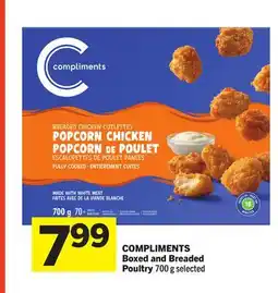 Foodland COMPLIMENTS Boxed and Breaded Poultry offer