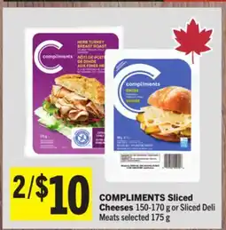 Foodland COMPLIMENTS Sliced Cheeses offer