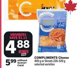 Foodland COMPLIMENTS Cheese offer