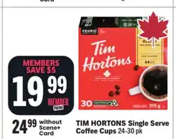 Foodland TIM HORTONS Single Serve Coffee Cups offer