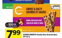 Foodland COMPLIMENTS Family Size Granola Bars offer