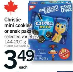 Fortinos CHRISTIE MINI COOKIES OR SNAK PAKS, 144-200 g offer