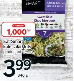 Fortinos EAT SMART KALE SALAD KITS, 340g offer
