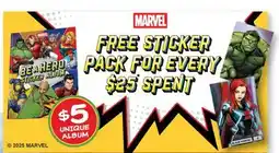 Fortinos MARVEL BE A HERO STICKER ALBUM offer