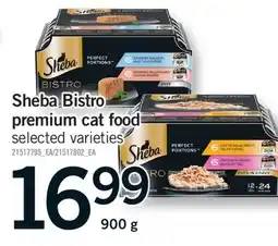 Fortinos SHEBA BISTRO PREMIUM CAT FOOD, 900 G offer