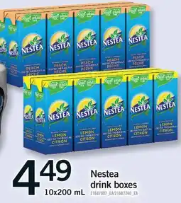Fortinos NESTEA DRINK BOXES, 10x200 mL offer