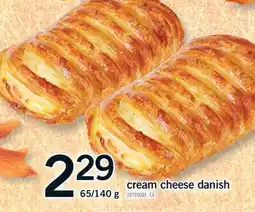 Fortinos CREAM CHEESE DANISH, 65/140 g offer