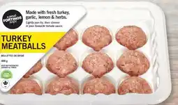 Fortinos FORTINOS TURKEY MEATBALLS, 400-450g offer