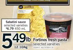 Fortinos FORTINOS FRESH PASTA offer