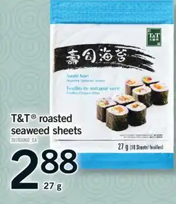 Fortinos T&T ROASTED SEAWEED SHEETS, 27 G offer