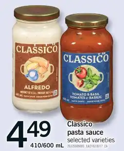 Fortinos CLASSICO PASTA SAUCE, 410/600 mL offer