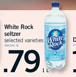 Fortinos WHITE ROCK SELTZER, 1L offer