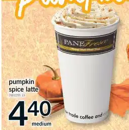 Fortinos PUMPKIN SPICE LATTE, medium offer