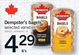 Fortinos DEMPSTER'S BAGELS, 6's offer
