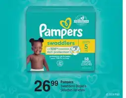 Fortinos PAMPERS SWADDLERS DIAPERS offer