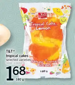Fortinos T & T TROPICAL CAKES, 180 g offer