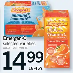 Fortinos EMERGEN-C, 18-45's offer