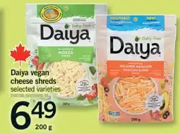 Fortinos DAIYA VEGAN CHEESE SHREDS, 200 g offer