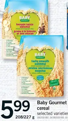 Fortinos BABY GOURMET CEREAL, 208/227 G offer