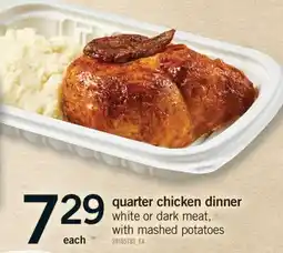 Fortinos QUARTER CHICKEN DINNER offer