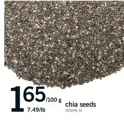 Fortinos CHIA SEEDS, 100 G offer