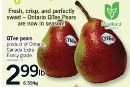 Fortinos QTEE PEARS offer