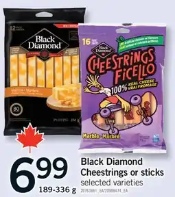 Fortinos BLACK DIAMOND CHEESTRINGS OR STICKS offer