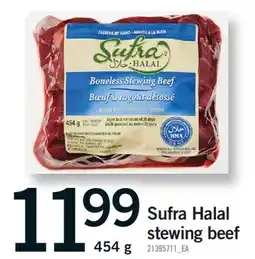 Fortinos SUFRA HALAL STEWING BEEF, 454 g offer