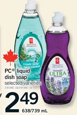 Fortinos PC LIQUID DISH SOAP, 638/739 mL offer