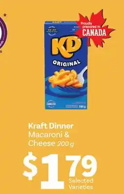 Fortinos KRAFT DINNER MACARONI & CHEESE, 200G offer