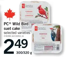 Fortinos PC WILD BIRD SUET CAKE, 300/320 G offer