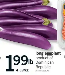 Fortinos LONG EGGPLANT offer