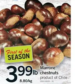 Fortinos MARRONE CHESTNUTS offer