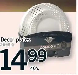 Fortinos DECOR PLATES, 40's offer