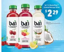 Fortinos BAI IT'S WONDERWATER FLAVOURED BEVERAGE, 530 mL offer