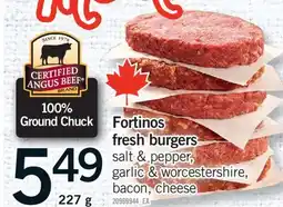 Fortinos FORTINOS FRESH BURGERS, 227 g offer