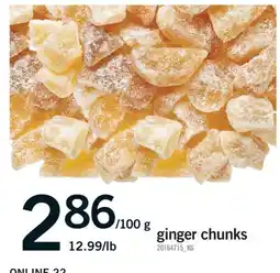Fortinos GINGER CHUNKS offer