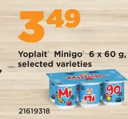 Fortinos YOPLAIT MINIGO , 6 x 60 g offer
