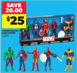 Real Canadian Superstore HASBRO MARVEL BASIC FIGURE 6, 5 PACK offer