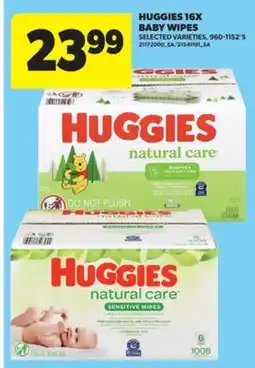 Real Canadian Superstore HUGGIES 16X BABY WIPES, 960-1152'S offer
