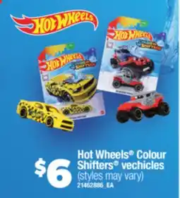 Real Canadian Superstore HOT WHEELS COLOUR SHIFTERS VECHICLES offer