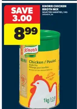 Real Canadian Superstore KNORR CHICKEN BROTH MIX, 1 KG offer