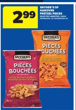 Real Canadian Superstore SNYDER'S OF HANOVER PRETZEL PIECES, 240 G offer