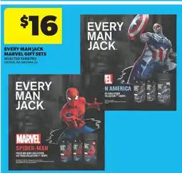 Real Canadian Superstore EVERY MAN JACK MARVEL GIFT SETS offer
