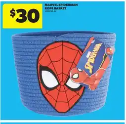 Real Canadian Superstore MARVEL SPIDERMAN ROPE BASKET offer