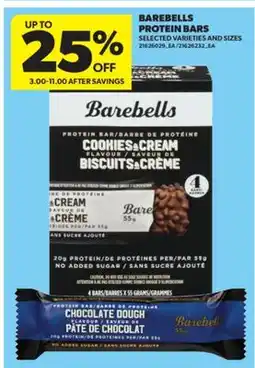 Real Canadian Superstore BAREBELLS PROTEIN BARS offer